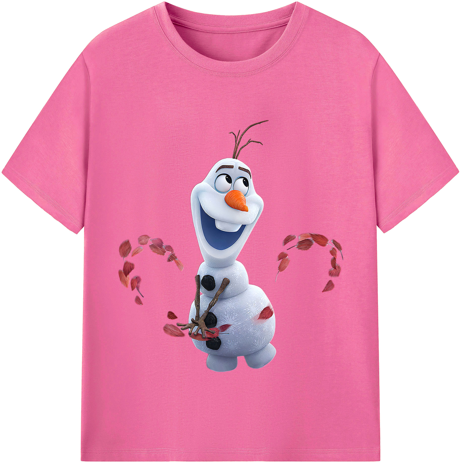 （画像用） アナと雪の女王 アンナ エルサ Frozen Anna Elsa レディースカジュアルプリントTシャツ（綿100％）